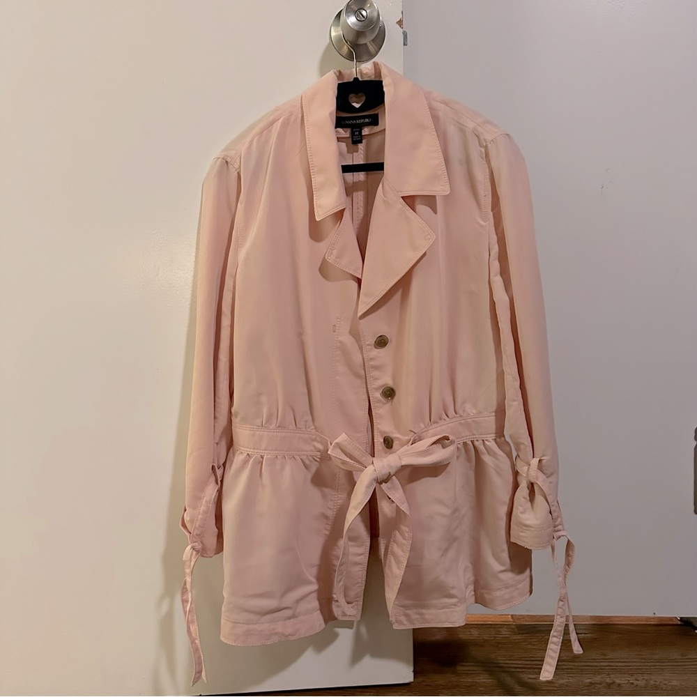 Peach Banana Republic blouse - jacket